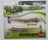 Marker 54 Glide Prawn 4" 2 pack