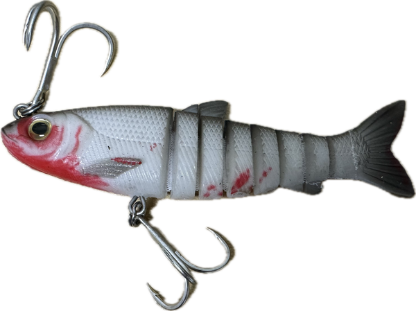 Shads Lures Jointed Boneys 5” Bleeding Mullet