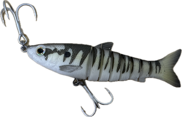 Shads Lures Jointed Boneys 5” Barred Grunter