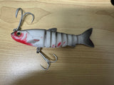 Shads Lures Jointed Boneys 5” Bleeding Mullet